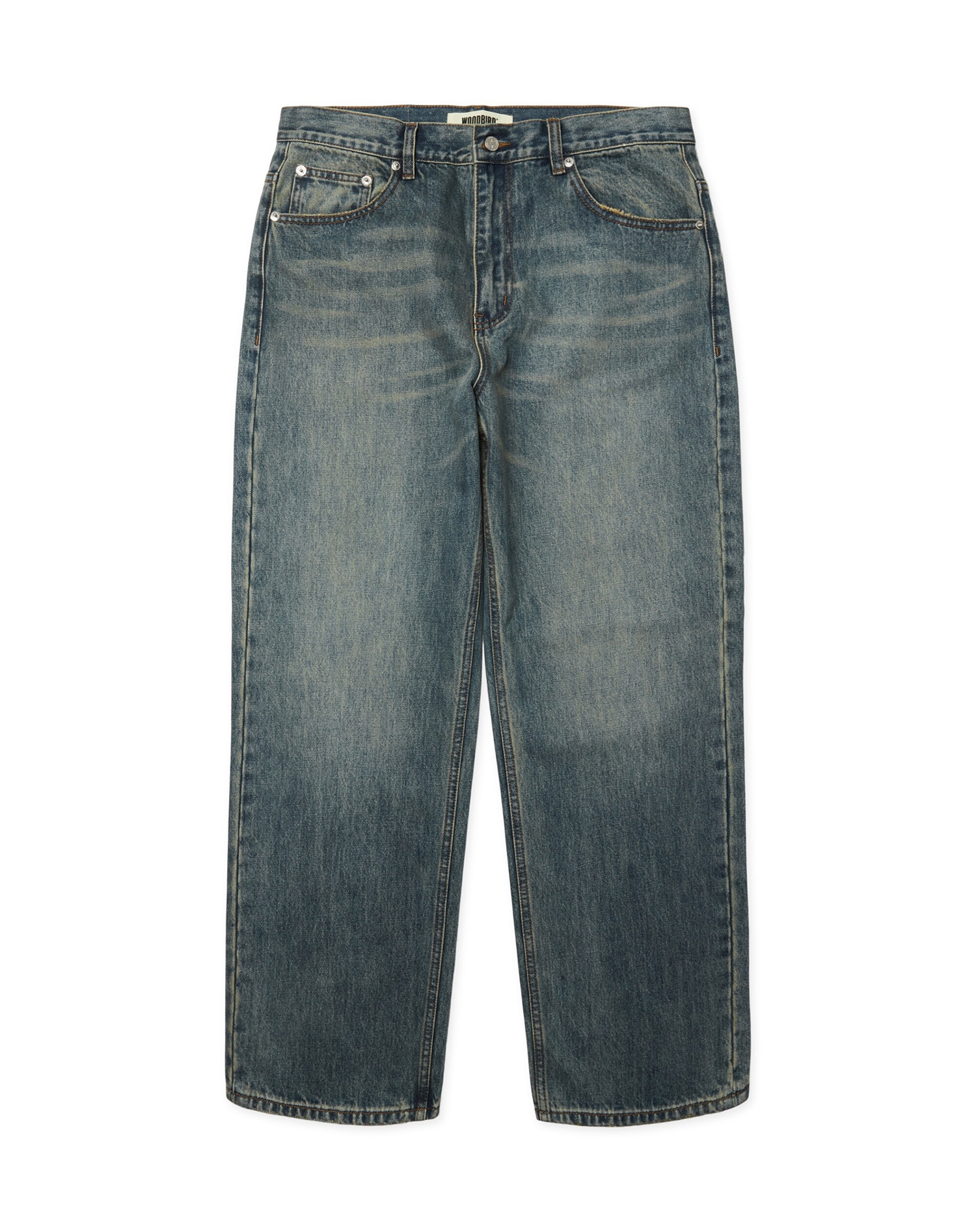 Woodbird - WBRami Vintage Jeans - Washed Mid Blue